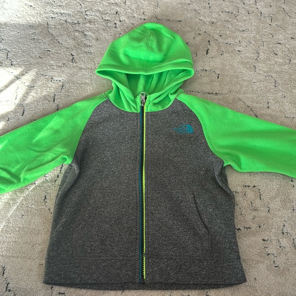The North Face Green and Gray 4T Little Boys Jacket